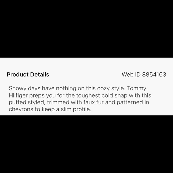 Red Tommy Hilfiger faux fur trim hood puffer coat - Picture 4 of 6